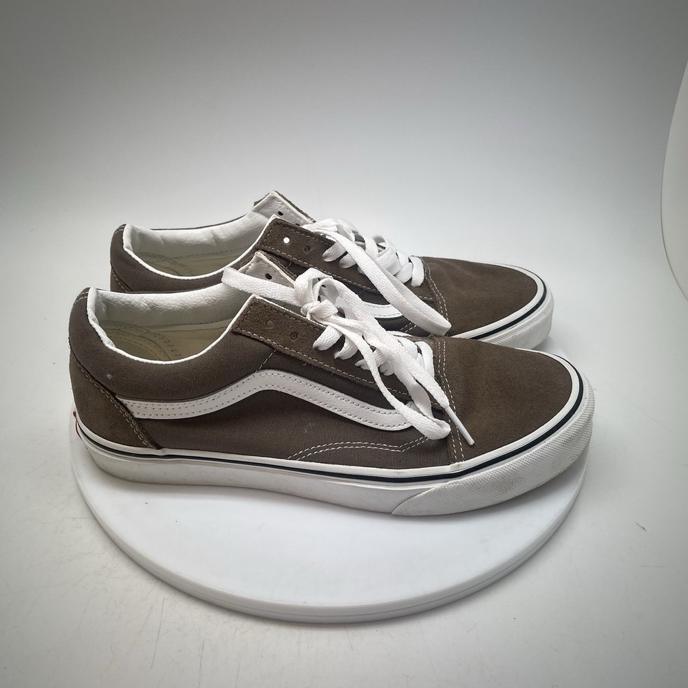 Vans Old Skool Womens 9 Brown Athletic Casual Canvas Shoes Sneakers 508731